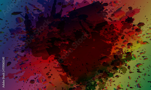 Abstract watercolor palette of dark colors, mix color, background.