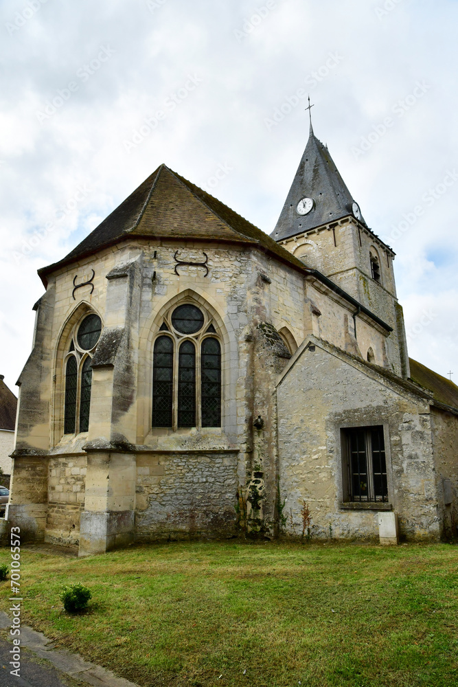 Omerville; France - september 19 2023 : Saint Martin church
