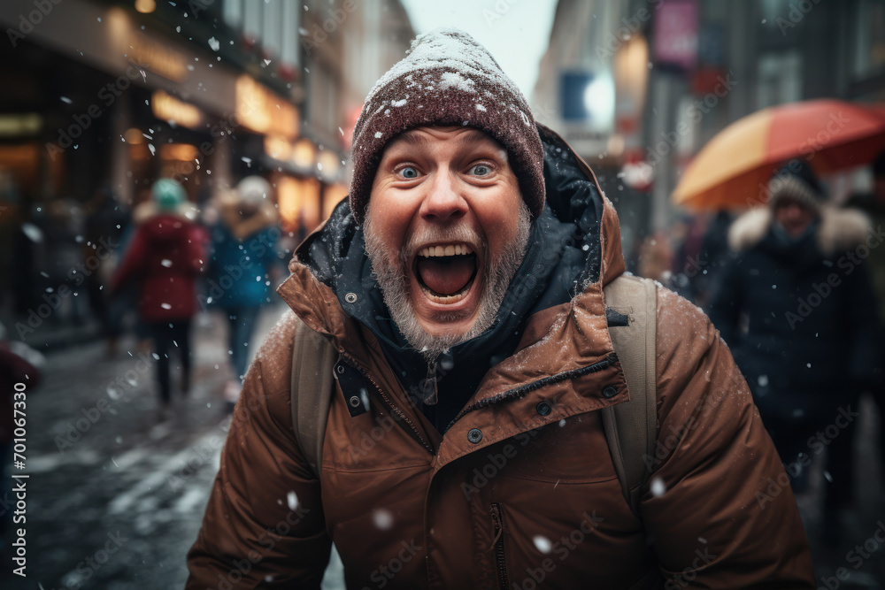 A hidden camera capturing the moment someone receives unexpected good news, bringing genuine happiness. Generative Ai. A hidden camera capturing the moment someone receives unexpected good news, bringing genuine happiness. Generative Ai.