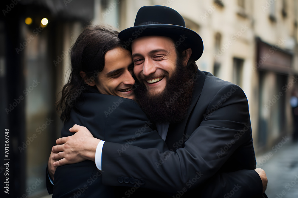 two persons hugging on the street, religious, two persons having a hug, hug two persons hugging on the street, religious, two persons having a hug, hug