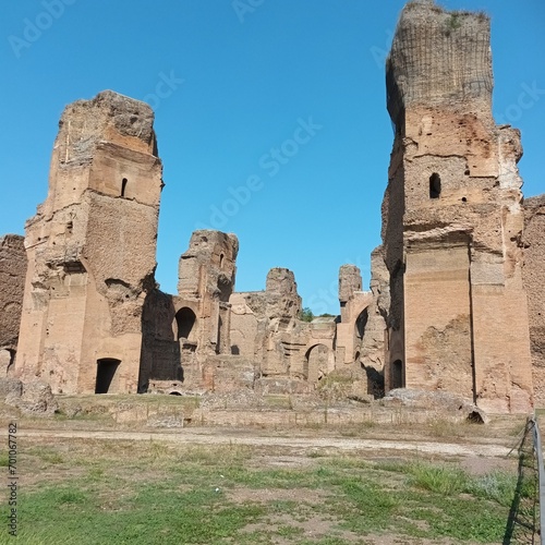 Antiche Terme di Caracalla a Roma in Italia.