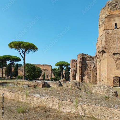Antiche Terme di Caracalla a Roma in Italia,