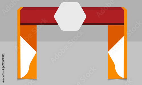  exhibition stand gate entrance vector