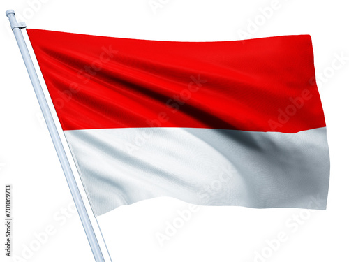 Indonesia national flag on white background. Free Download Indonesia national flag on white background. - GFXLoad