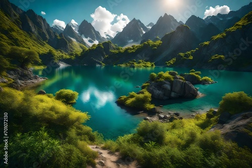 lake in the mountains