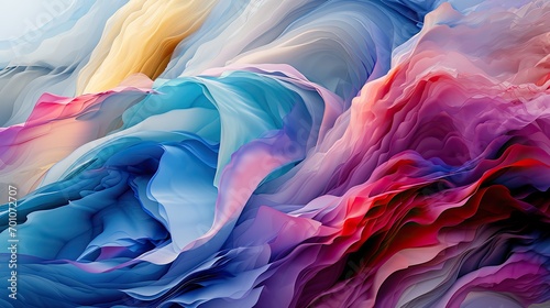 Vivid abstract silk texture in a fluid art pattern