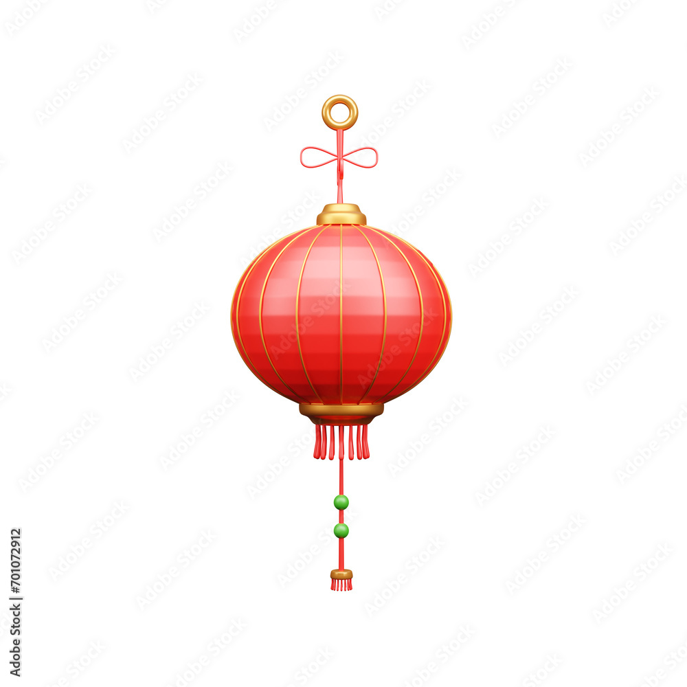 Chinese lantern 3d illustration or Chinese lantern 3d Render icon Chinese lantern 3d illustration or Chinese lantern 3d Render icon