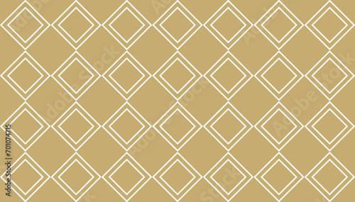 Golden and White seamless pattern diagonal square abstract background and geometric vector.