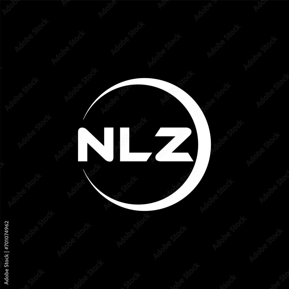 NLZ letter logo design with black background in illustrator, cube logo, vector logo, modern alphabet font overlap style. calligraphy designs for logo, Poster, Invitation, etc. NLZ letter logo design with black background in illustrator, cube logo, vector logo, modern alphabet font overlap style. calligraphy designs for logo, Poster, Invitation, etc.