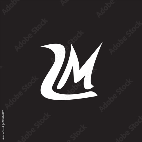 LM letter logo design template Abstract Monogram Symbol 