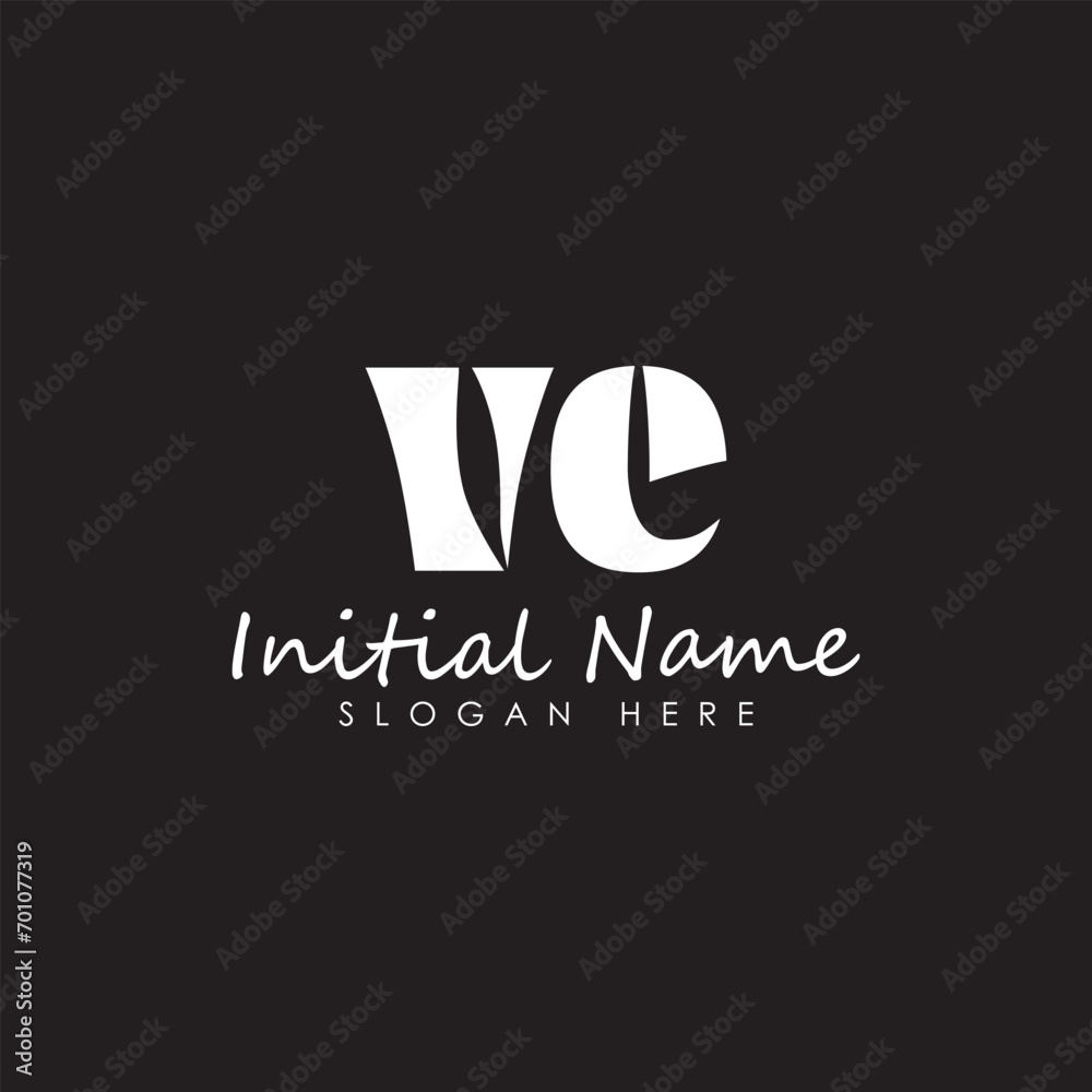 VE letter logo design template Abstract Monogram Symbol 