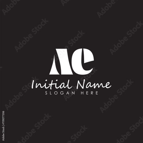 Ac letter logo design template 