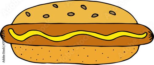 cartoon burger, sandwich