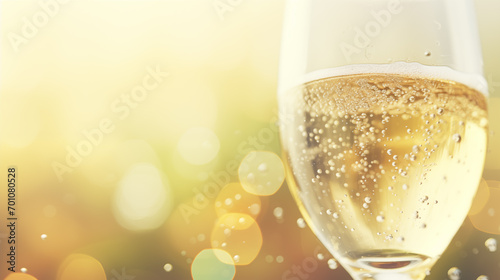 champagne with bubbles
