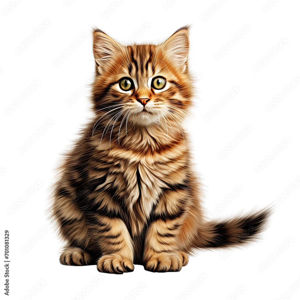 Obraz premium cat isolated on white background