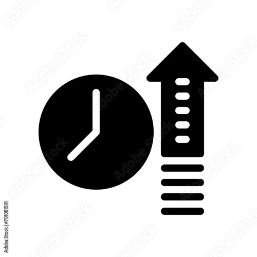 increase glyph icon