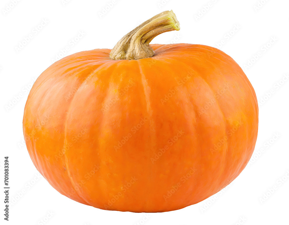 orange pumpkin - isolated on trtansparent background orange pumpkin - isolated on trtansparent background