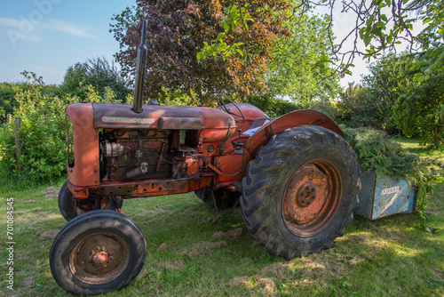 old rusty tractor 