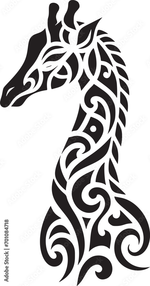 Tribal Giraffe Design Tribal Giraffe Design