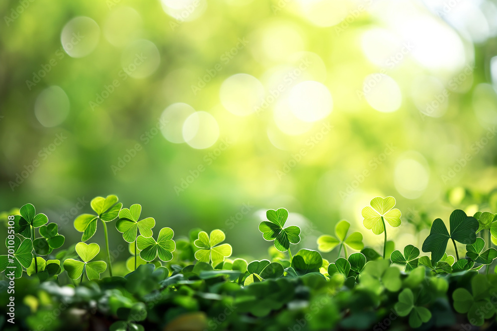 St. Patrick's day accessory with green background. copy space St. Patrick's day accessory with green background. copy space
