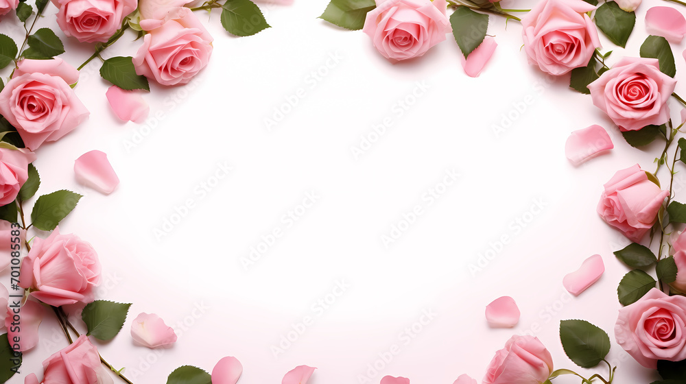 Floral frame with decorative flowers, decorative flower background pattern, floral border background Floral frame with decorative flowers, decorative flower background pattern, floral border background