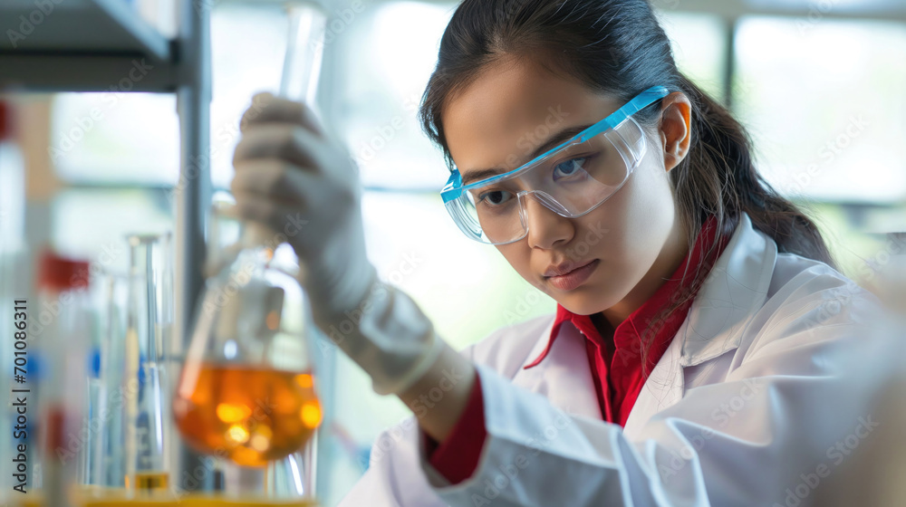 female scientist working in a laboratory female scientist working in a laboratory