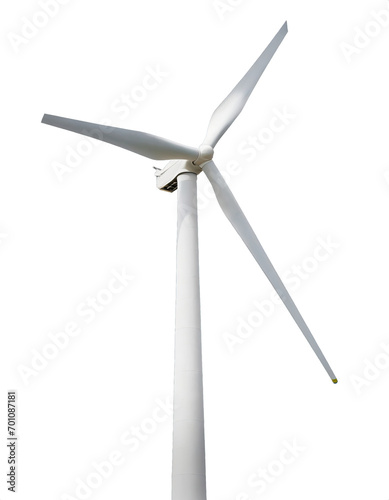  Wind turbine - isolated on trtansparent background