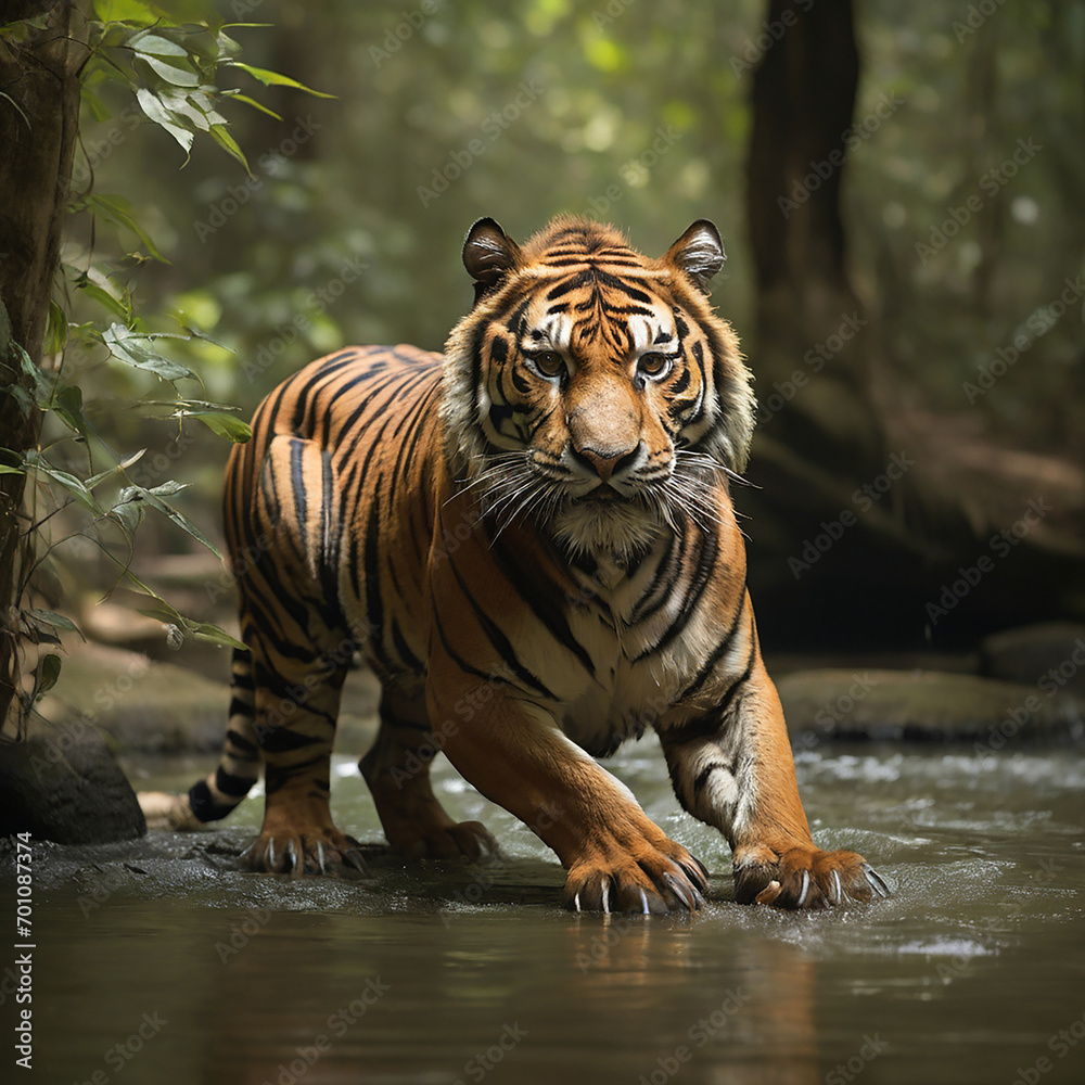 The Secrets of the Bengal Tiger's Majesty and Stealth generative ai The Secrets of the Bengal Tiger's Majesty and Stealth generative ai