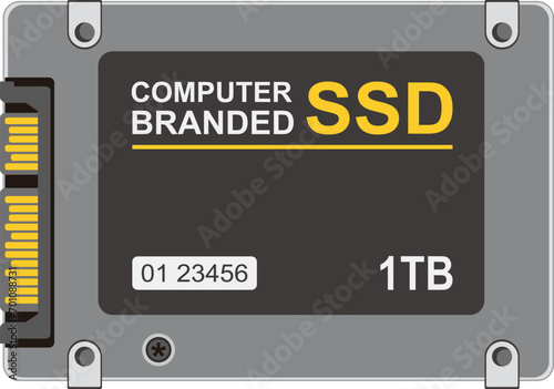 Solid State Drive SSD Vector