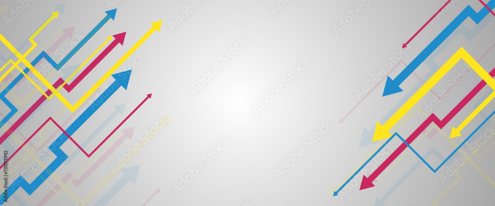 Abstract flat design geometric background | Arrow geometric shape vector background | circular colorful gradient background design for presentation, banner, web, wallpaper etc. Abstract flat design geometric background | Arrow geometric shape vector background | circular colorful gradient background design for presentation, banner, web, wallpaper etc.