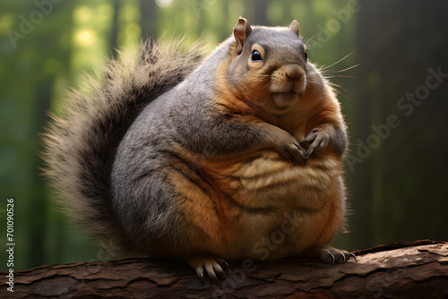 squirrel, big squirrel, playful squirrel, overweight squirrel, wildlife, animals