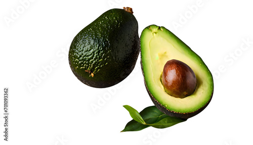 Green avocado png avocados png  isolated on trnsparent background cutout file Delicious avocado fruits cut out. Based on Generative AI