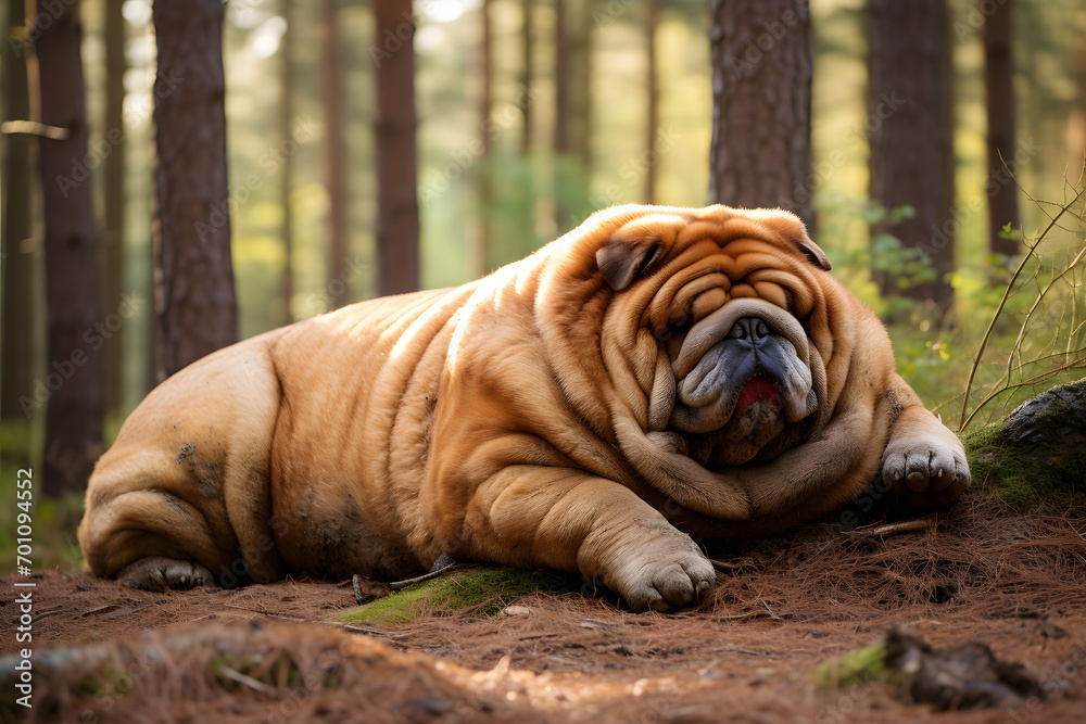 big dog, overweight dog, fat dog, big animal, big pet