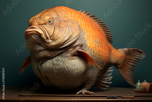 fat fish, massive fish, fat animals