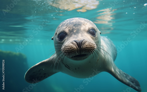 sea lion swimming © witoon