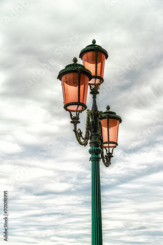 Street light in Venice, Italy