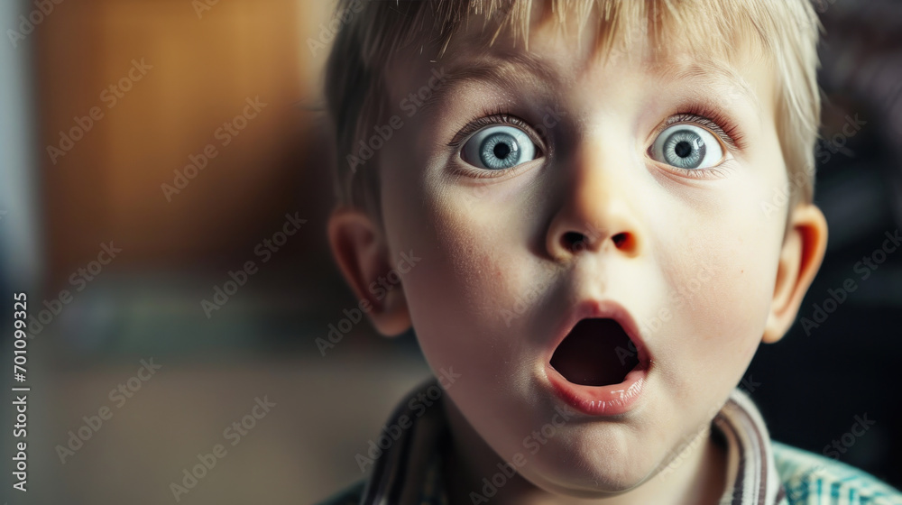 a handsome boy with the emotion of surprise. Generative AI a handsome boy with the emotion of surprise. Generative AI