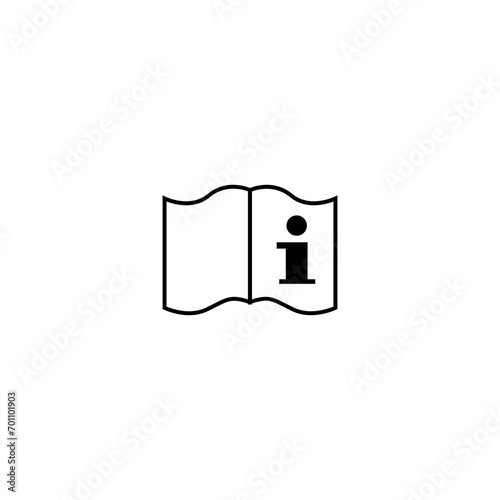 Read instructions icon vector