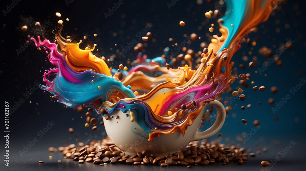 Caffeine Fusion Fusion - obrazy, fototapety, plakaty 