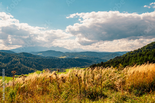 Mountain pass in Pieniny in Slovakia. Beautiful, lesnica passand view slovakia High Tatras mountains, Slovakia photo