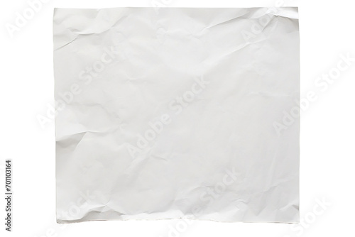 crumpled paper on white background © Roland