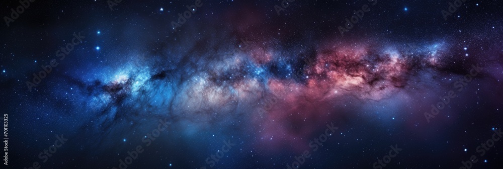 Universe filled with stars, nebula and galaxy