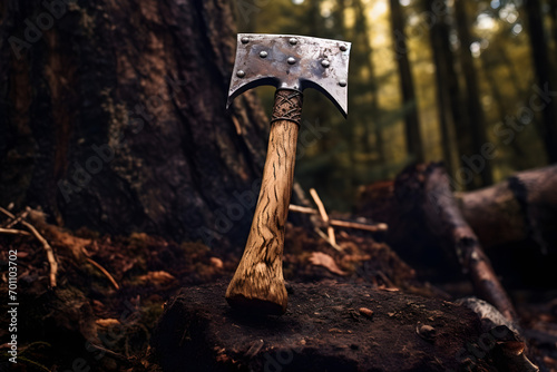 Viking Axe, forged axe, axe, beautiful axe, wood chopping with an axe, lumberjack axe