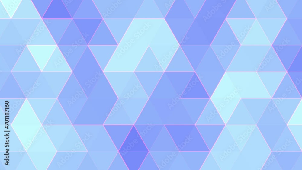 Abstract Animated Geometric Background With Triangle Glittering Effect