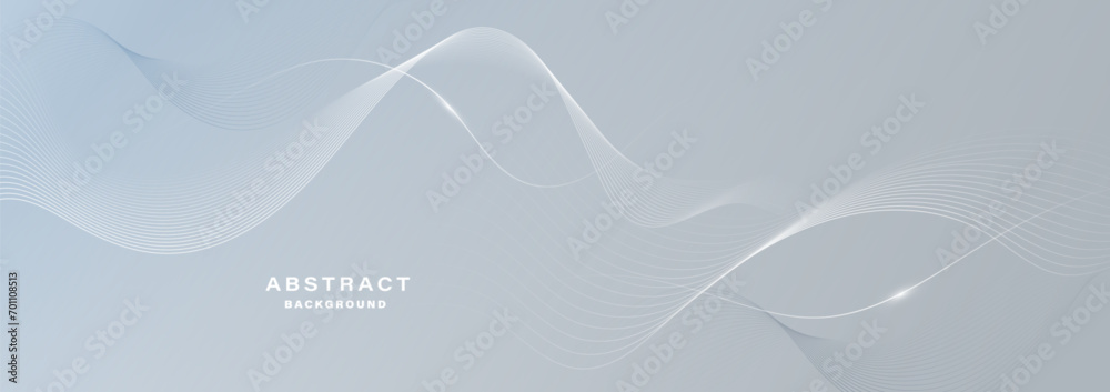 Gray and white abstract background with flowing lines. Digital technology concept. Vector illustration. Gray and white abstract background with flowing lines. Digital technology concept. Vector illustration.