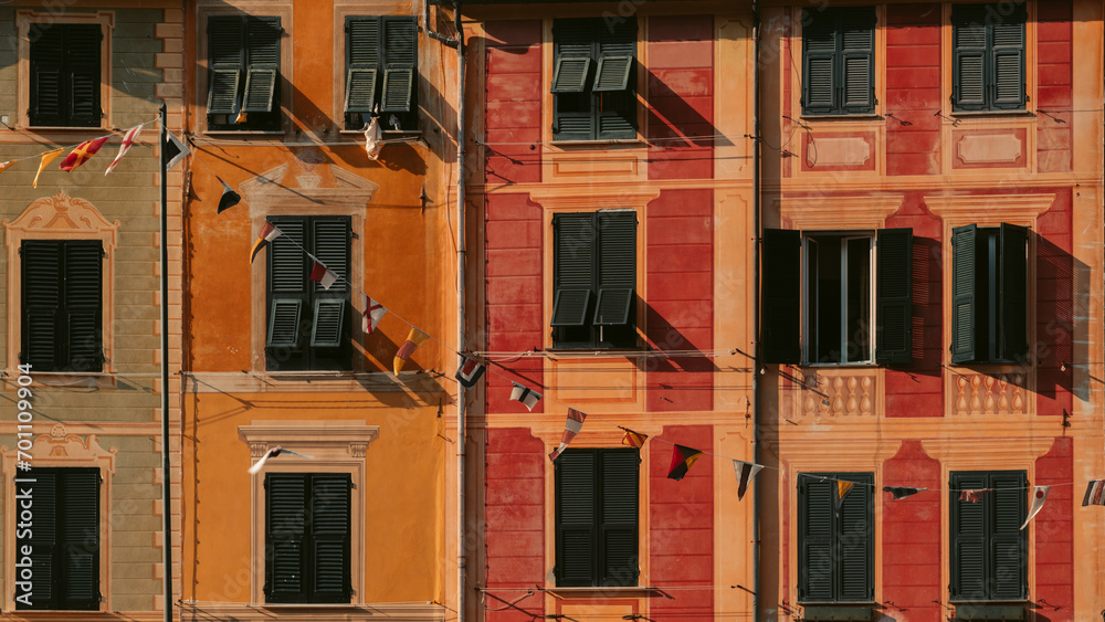 Old colorful houses in Portofino, Italy