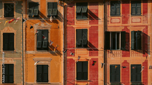 Obraz na płótnie Old colorful houses in Portofino, Italy w salonie