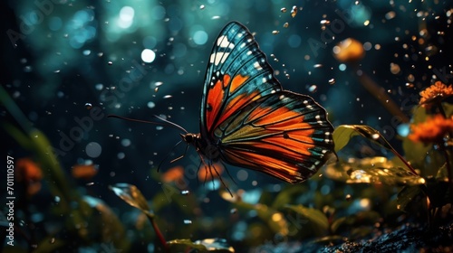 Butterfly in the rain © Ali