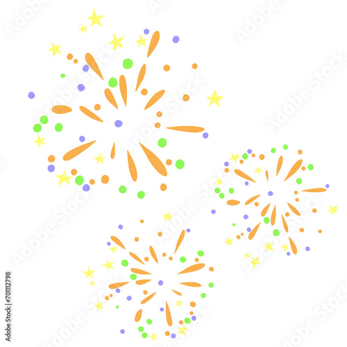 Fireworks party decoration celebration object 