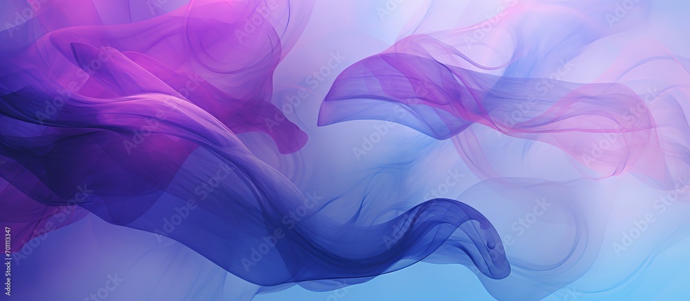 abstract background with smoke. Purple Blue Wave Smoke Background.
